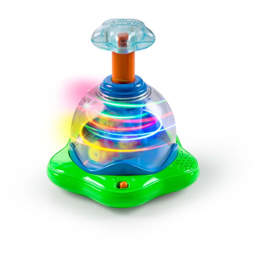 BRIGHT STARTS Hračka Hudební Svítící Press&Glow Spinner 6m+