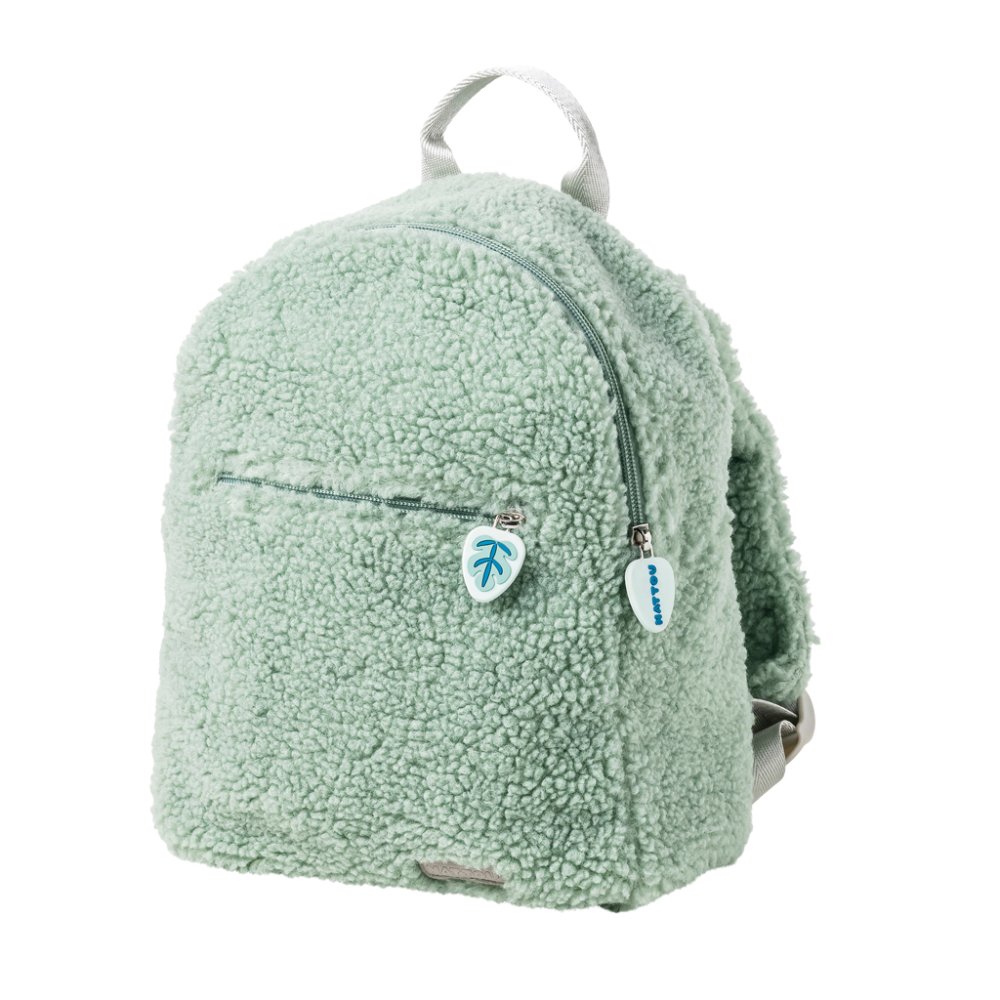 NATTOU Kinderrugzak Pluche Teddy Groen