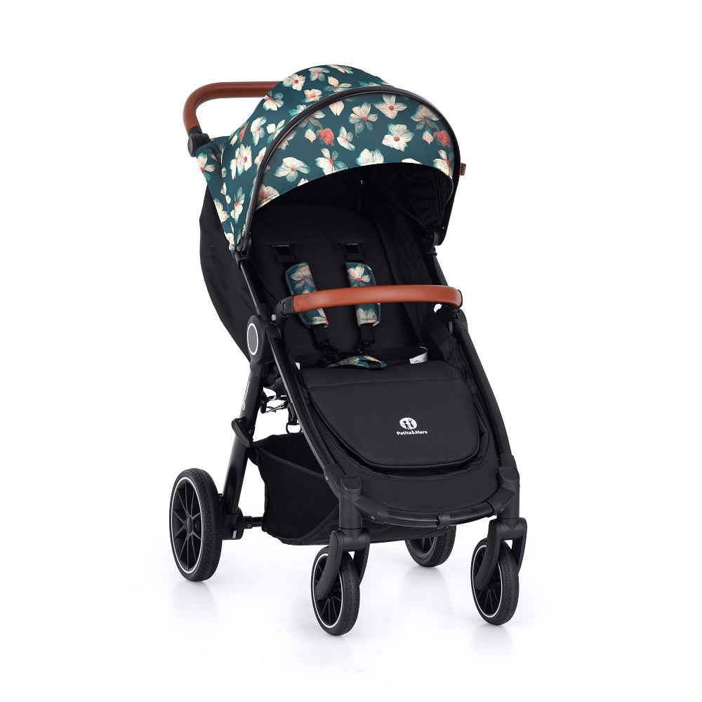 PETITE&MARS Stroller Street+ RWS Ek + Canopy Limited 100 Blommor