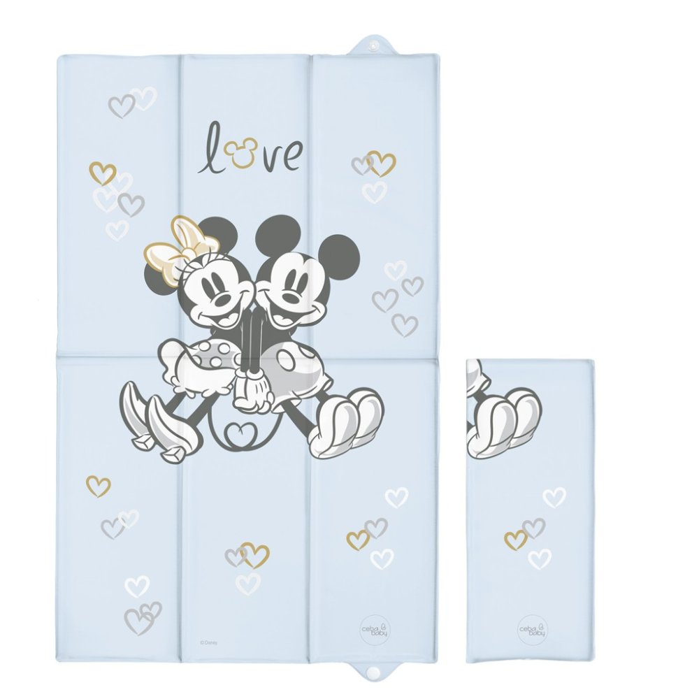 CEBA Wickelauflage Reise (50x80) Disney Minnie & Mickey Blau