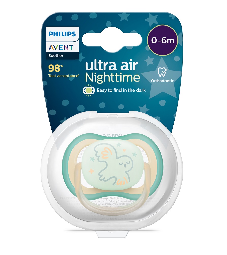 Philips AVENT Sucette De Nuit Ultra Air 0-6m, 1pc