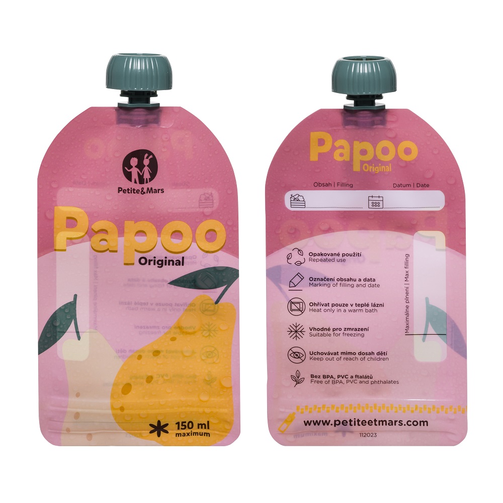 PETITE&MARS Food Pouch Papoo Original - 6 Pcs