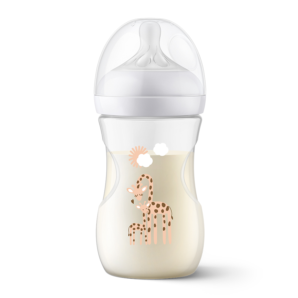 Philips AVENT Natural Response Biberon 260 Ml, 1 Mois+, Girafe