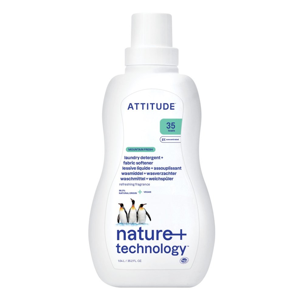 ATTITUDE Waschgel Und Weichspüler 2 In 1 Mit Dem Duft Von Mountain Essentials 1050 Ml (35 Dosen)