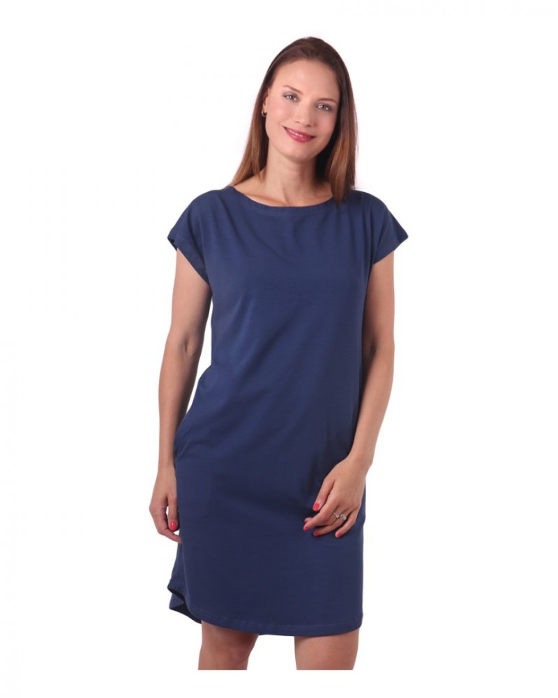 Abito da donna Zoe con tasche, vestibilità ampia, blu jeans S/M - immagine 4