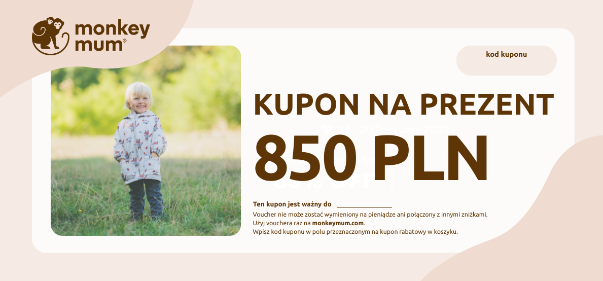 Kupon podarunkowy o wartości 850 PLN