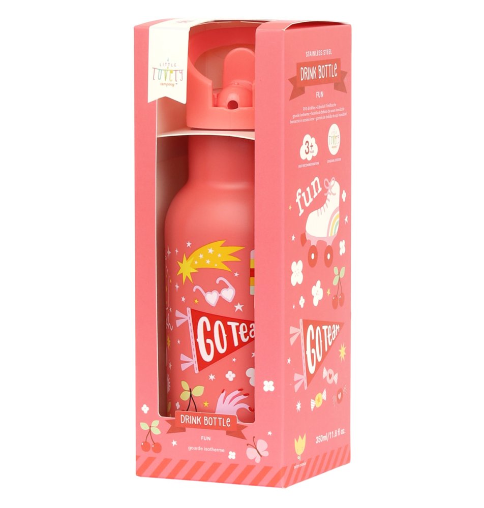 A Little Lovely Company - Borraccia in acciaio inossidabile, 350 ml - Divertimento - immagine 4