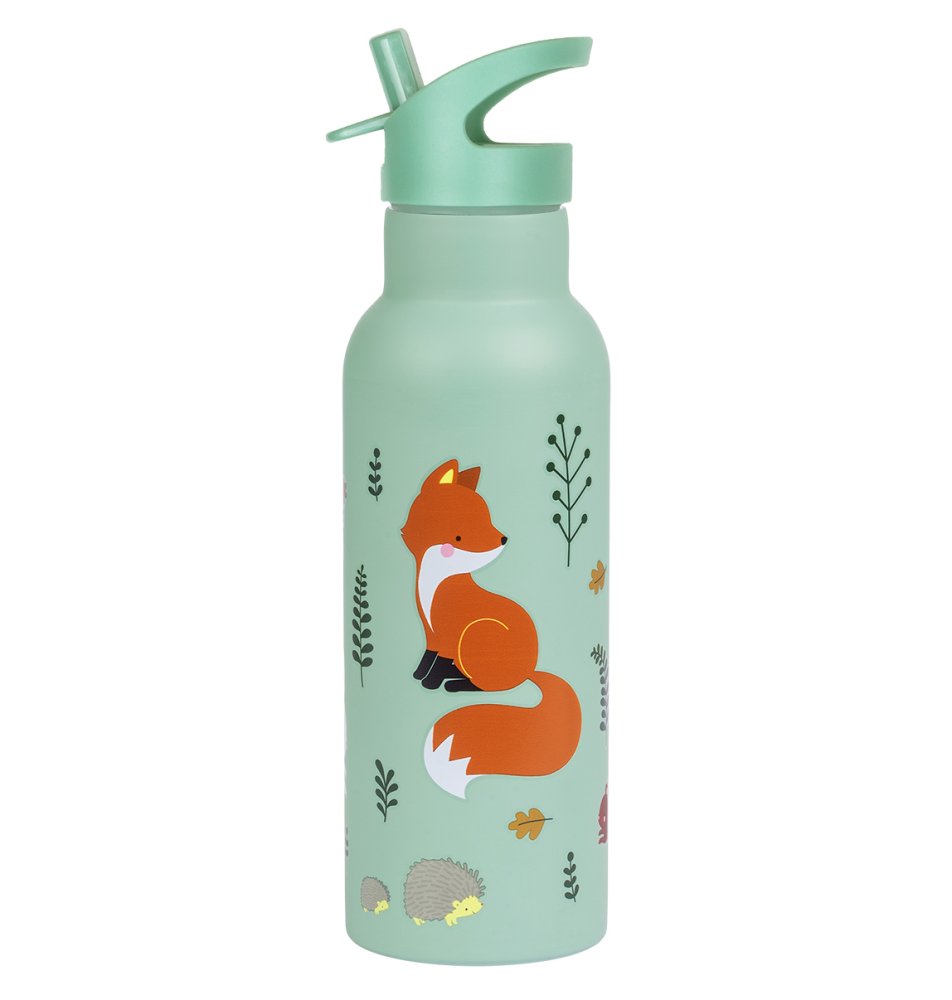 A Little Lovely Company - Borraccia in acciaio inossidabile, 500 ml - Amici della foresta - immagine 3