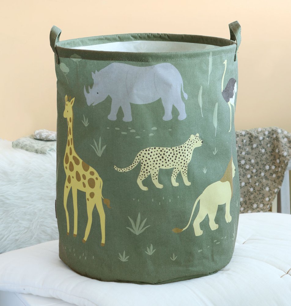 A Little Lovely Company - Cesto portaoggetti - animali della savana - immagine 5