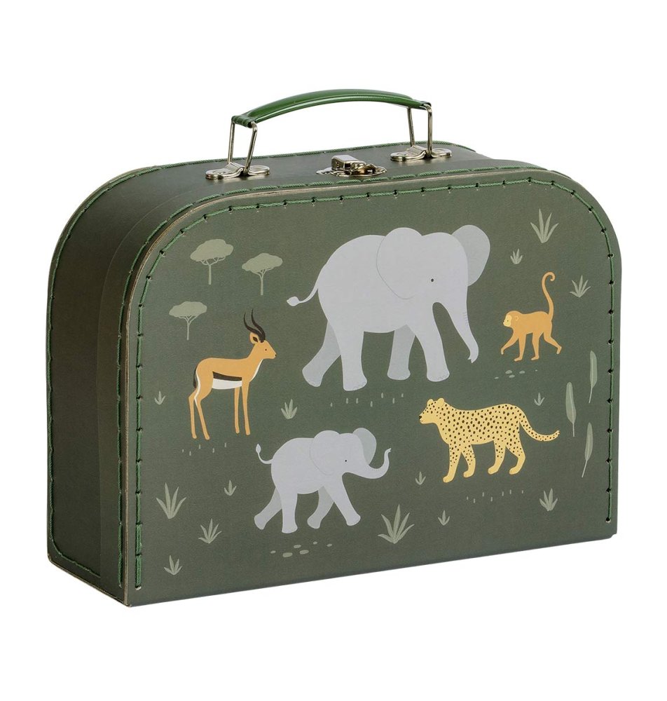 A Little Lovely Company - Ensemble de deux valises en carton - Animaux de la savane – Image 4