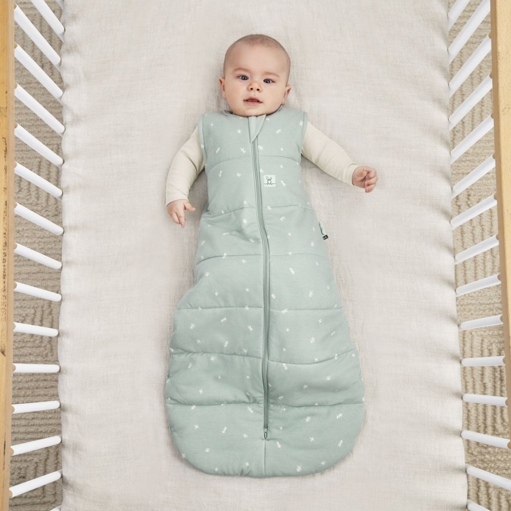 ERGOPOUCH Śpiworek do spania bawełna organiczna Jersey Sage 8-24 m, 8-14 kg, 2,5 tog - obrazek 3