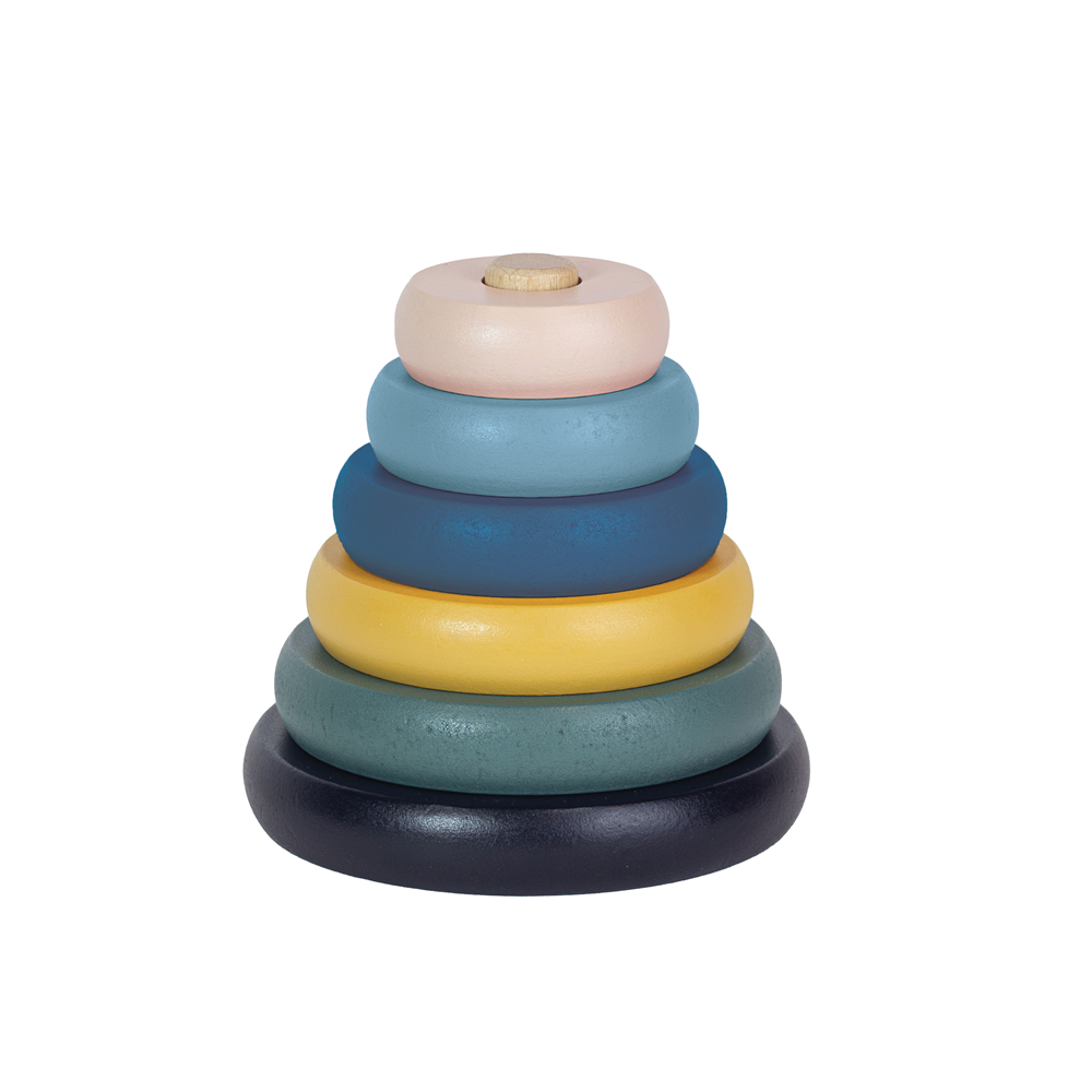 PETITE&MARS Giocattolo in legno pieghevole Orbit Wood of Mars 36m+ Cosmic Blue