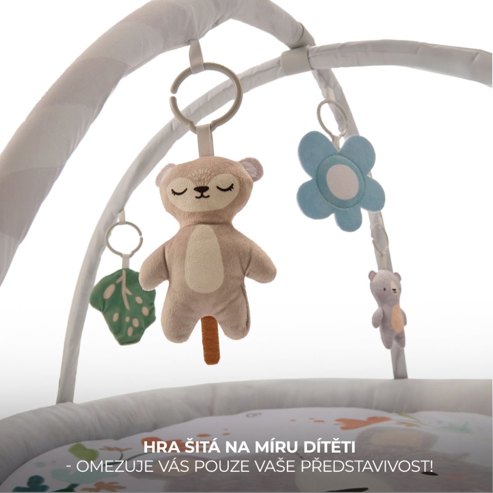 KINDERKRAFT Deka hrací s hrazdičkou Cozyplay Light Grey (obrázek 9)