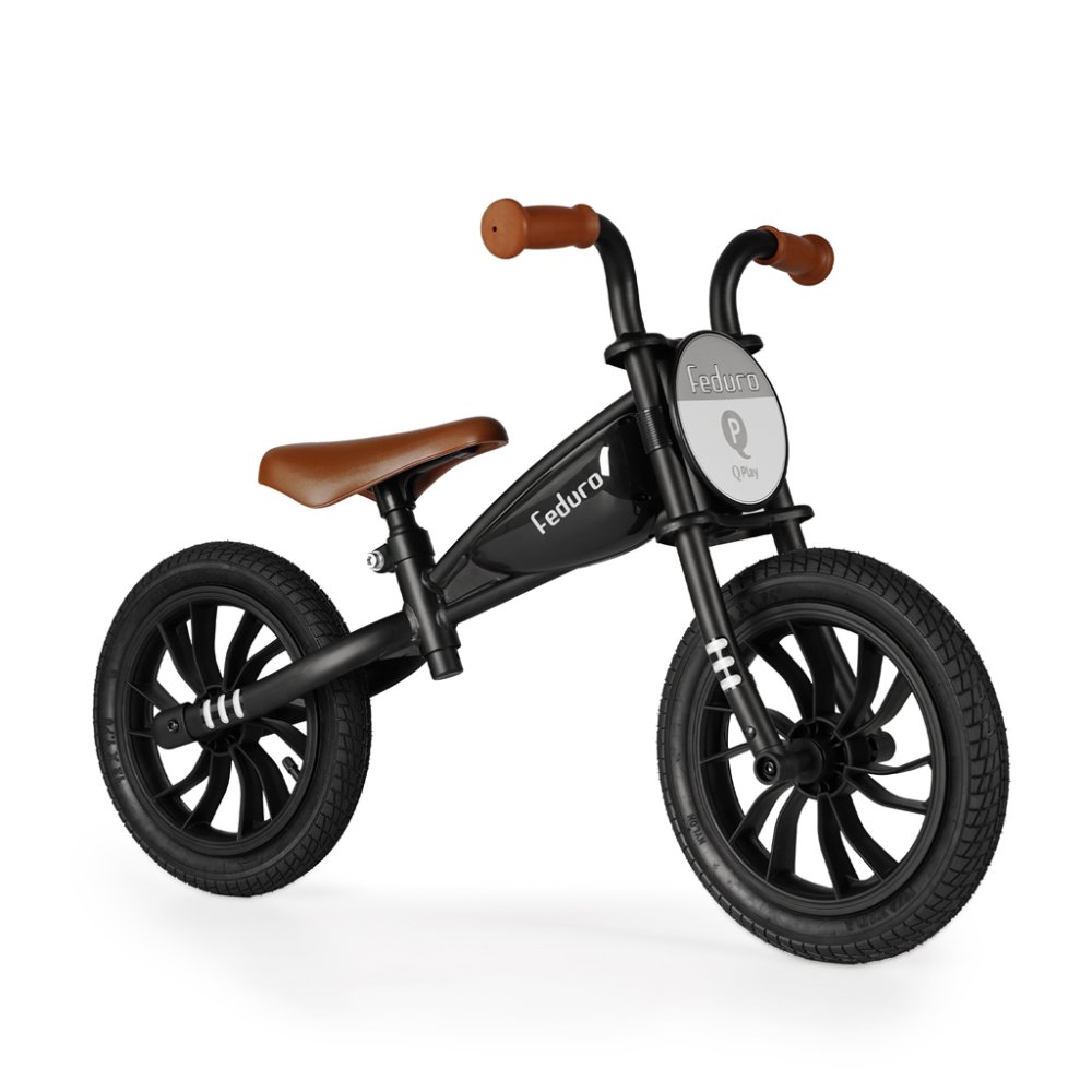 QPLAY Rowerek biegowy Feduro Black - obrazek 4
