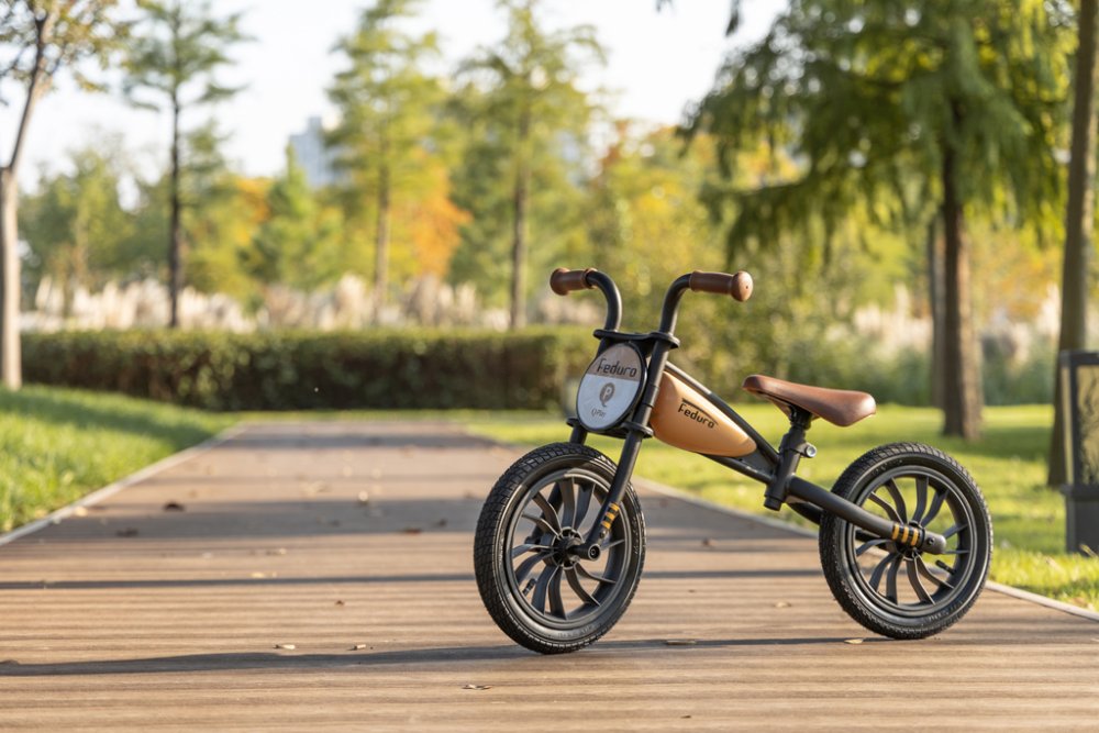 QPLAY Bicicletta senza pedali Feduro Beige, età 3-6 anni - immagine 6