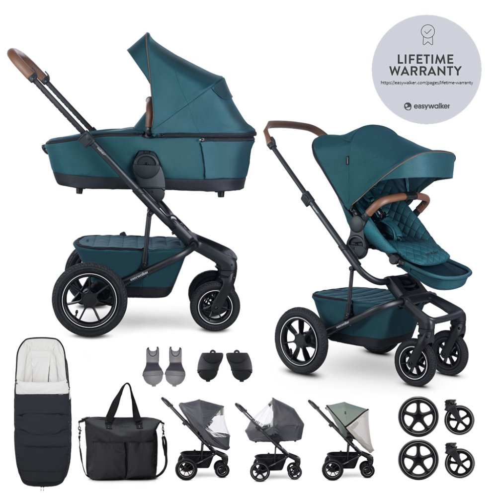 EASYWALKER Poussette combinée Harvey⁵ Premium Jade Green XXL AIR