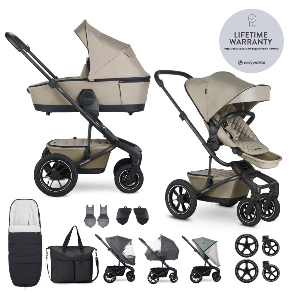 EASYWALKER Poussette combinée Harvey⁵ Premium Pearl Taupe XXL AIR