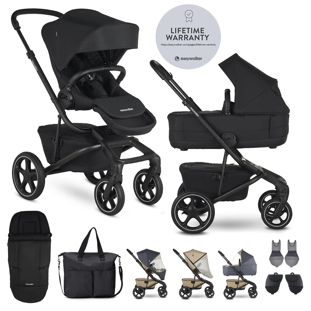 Poussette combinée EASYWALKER Jimmey Pepper Black XXL RWS
