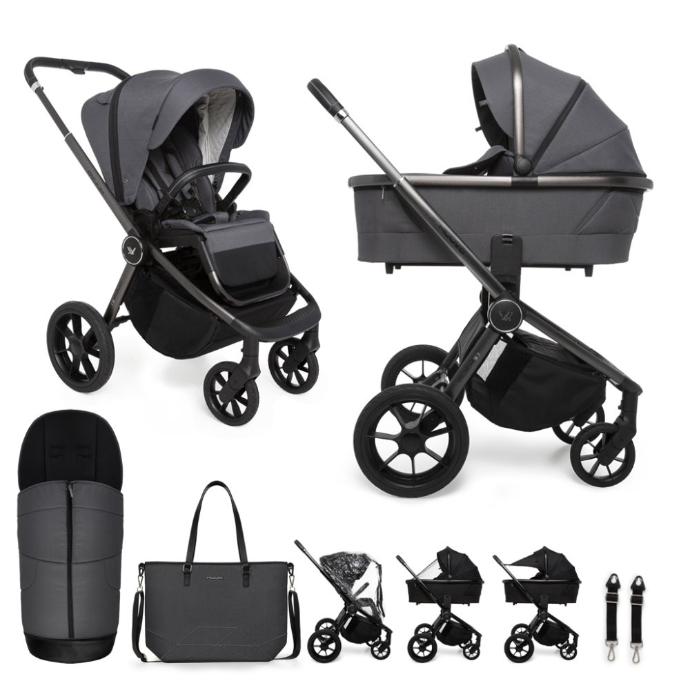 MUUVO Wózek wielofunkcyjny Quick SE 2 Diamond graphite set 2w1