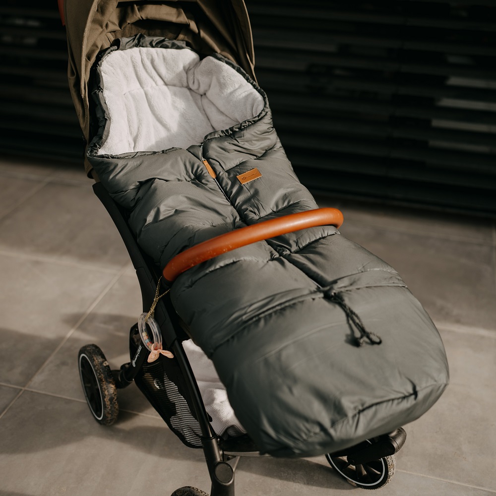 PETITE&MARS Set sacco invernale Jibot 3in1 + guanti per passeggino Jasie Quiet Grey - immagine 5