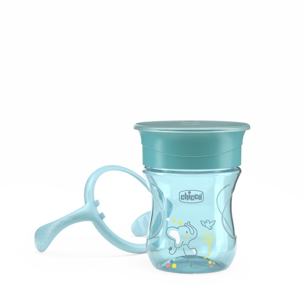 CHICCO Tasse 360 Perfect X avec anses turquoise, 12m+ – Image 4