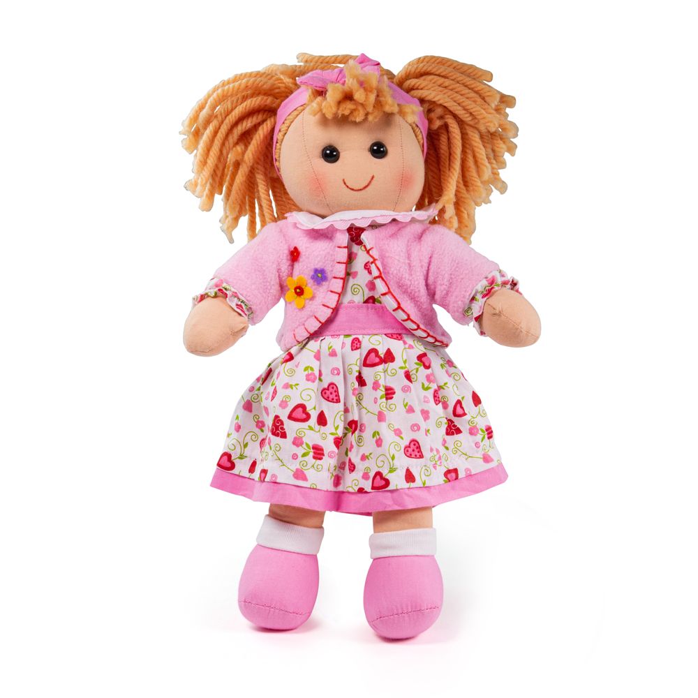 Bigjigs Toys Lalka szmaciana Kelly 34 cm