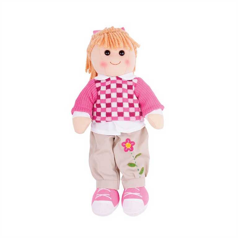 Bigjigs Toys Lalka szmaciana Melanie 38 cm