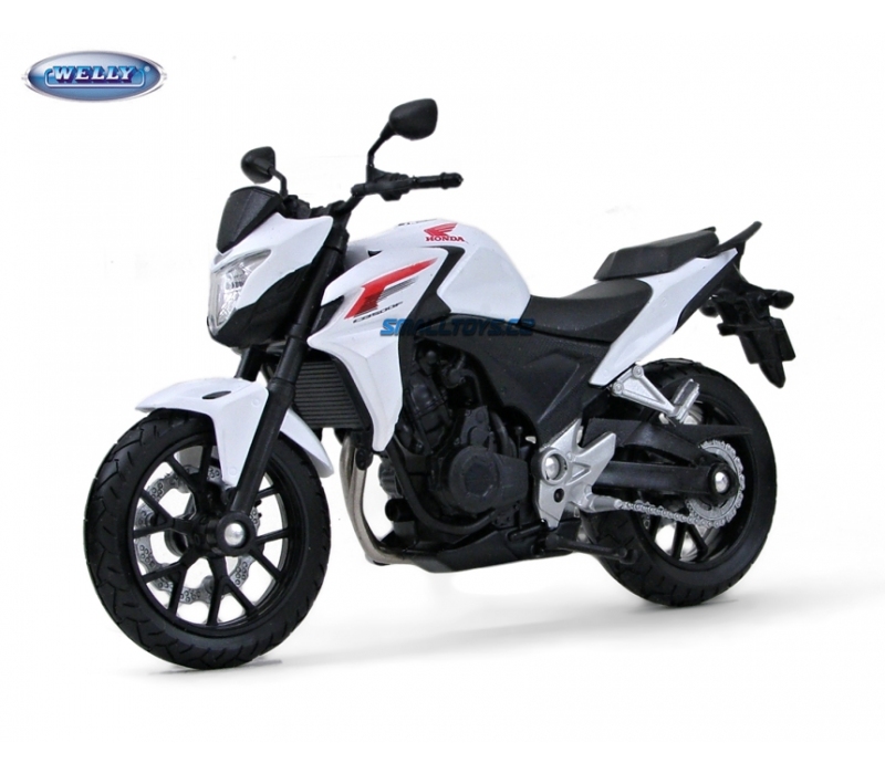 Welly - Motocicleta Honda CB500F modelo 1:10 blanca