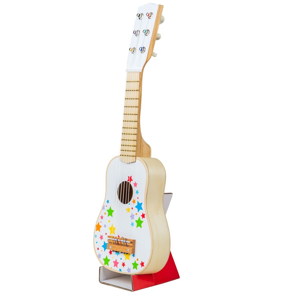 Bigjigs Toys Drewniana gitara star - obrazek 4