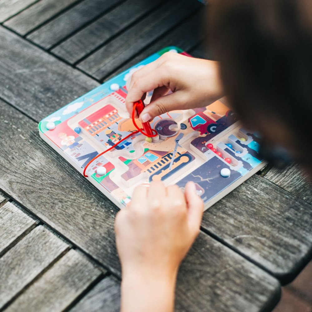 Bigjigs Toys Magnetyczny Labirynt Plac Budowy - obrazek 3