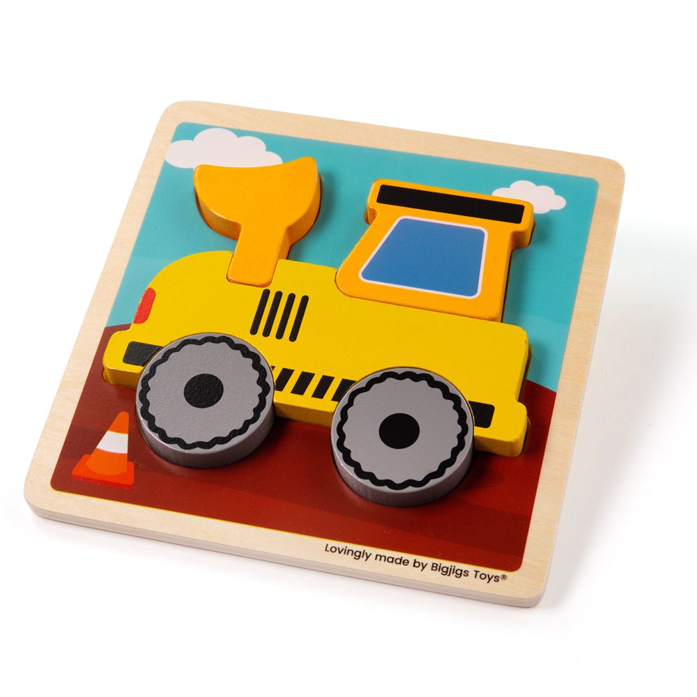 Bigjigs Toys Puzzle de encaje Excavadora