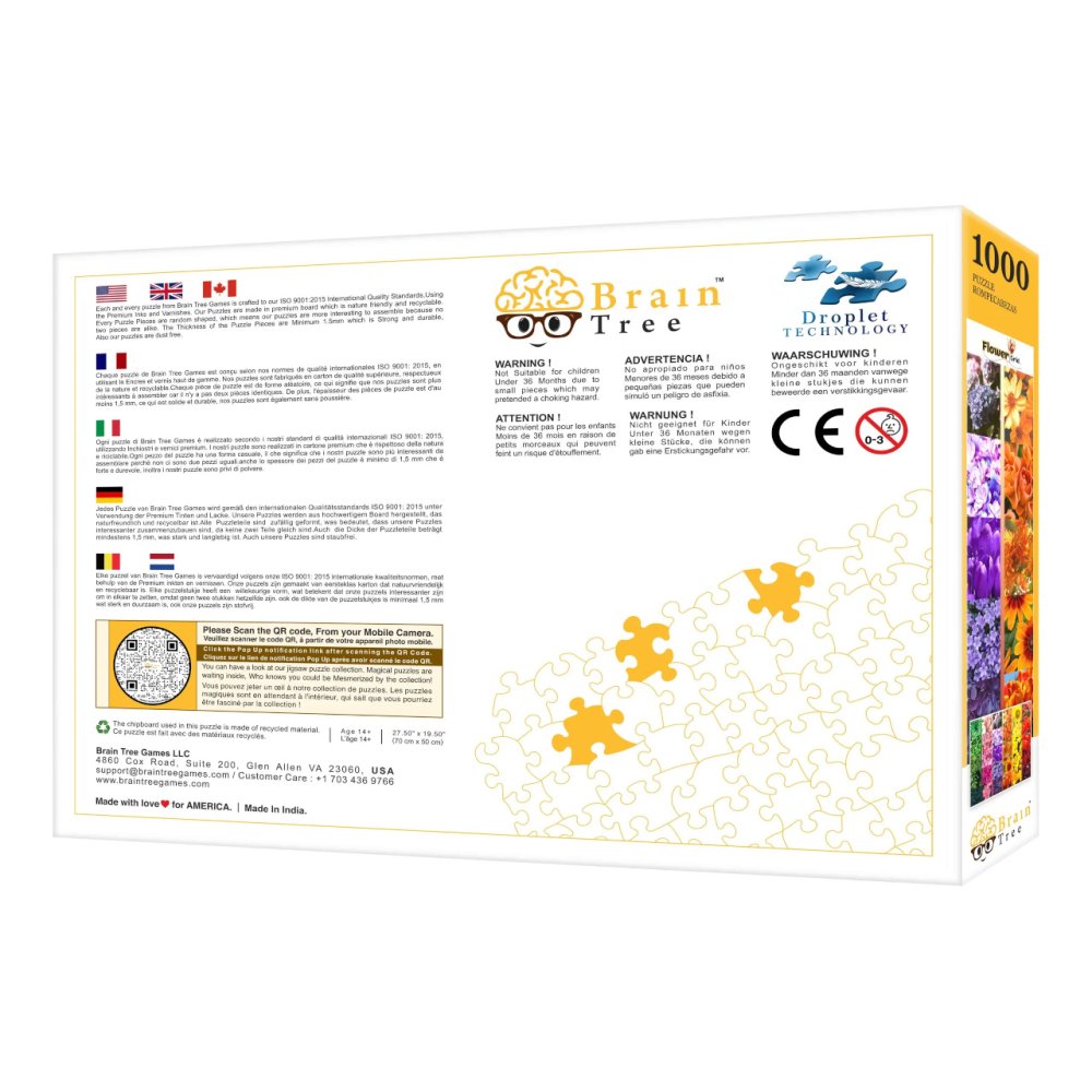 Brain Tree Puzzle Płytki z kwiatami 1000 elementów - obrazek 7