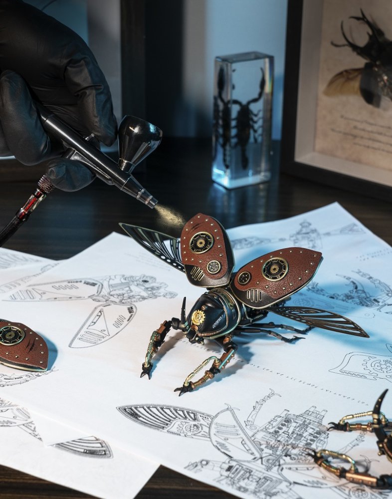 Puzzle mécanique 3D RoboTime Scarabée rhinocéros – Image 6