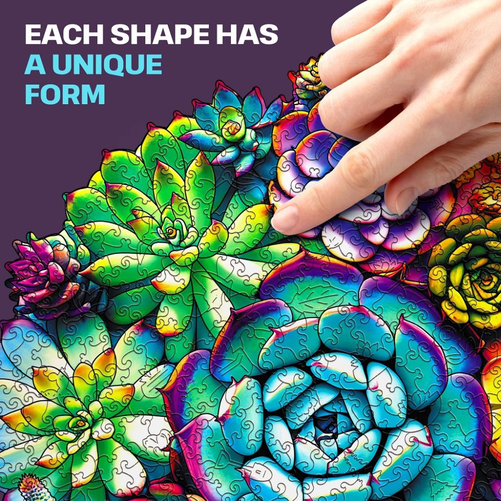 EscapeWelt Puzzle en bois Succulentes 200 pièces – Image 6