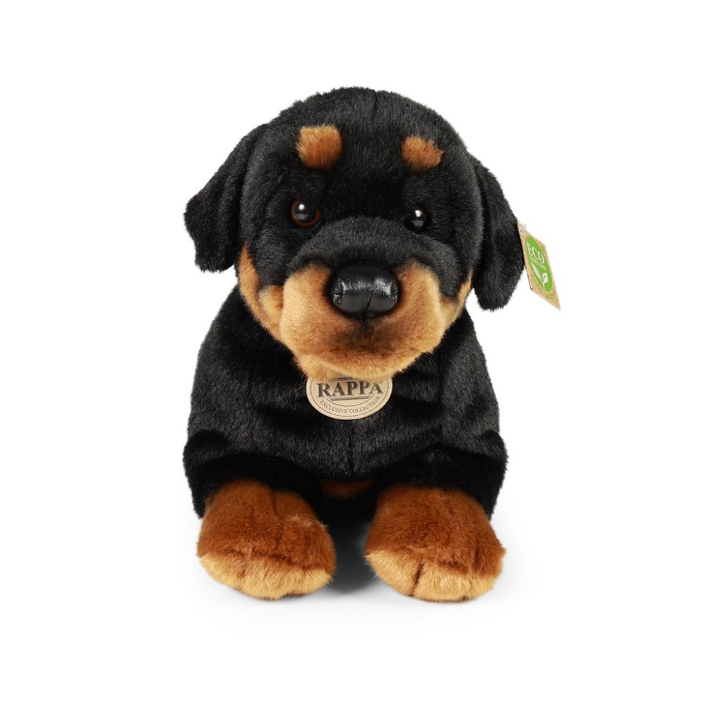 Rappa Peluche cane rottweiler sdraiato 39 cm ECO-FRIENDLY - immagine 3