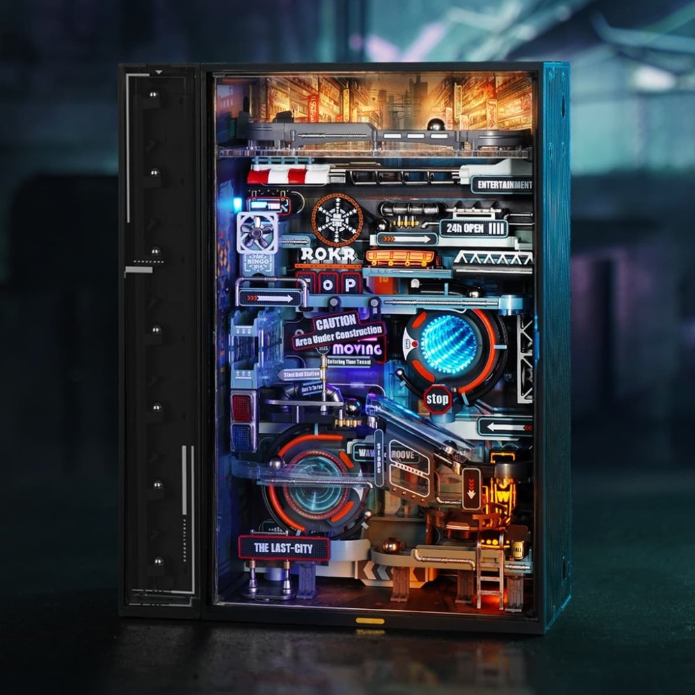 RoboTime 3D Rompecabezas Mecánico Pista de Bolas Ciudad del Futuro - Imagen 2