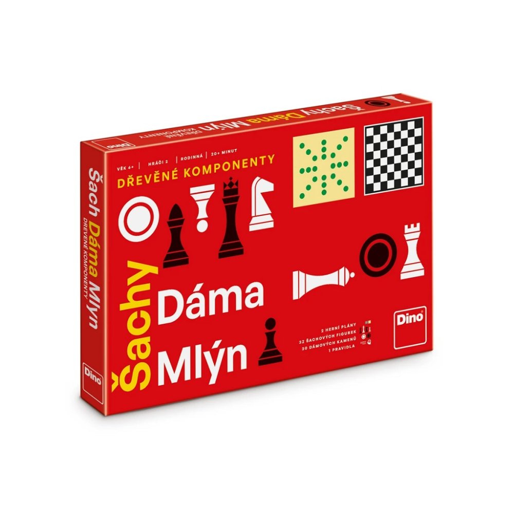 Dino Échecs, Dames, Moulin – Image 3