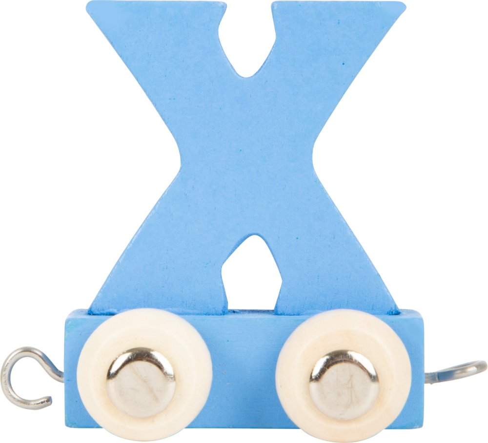 small foot Treno in legno alfabeto colorato lettera X