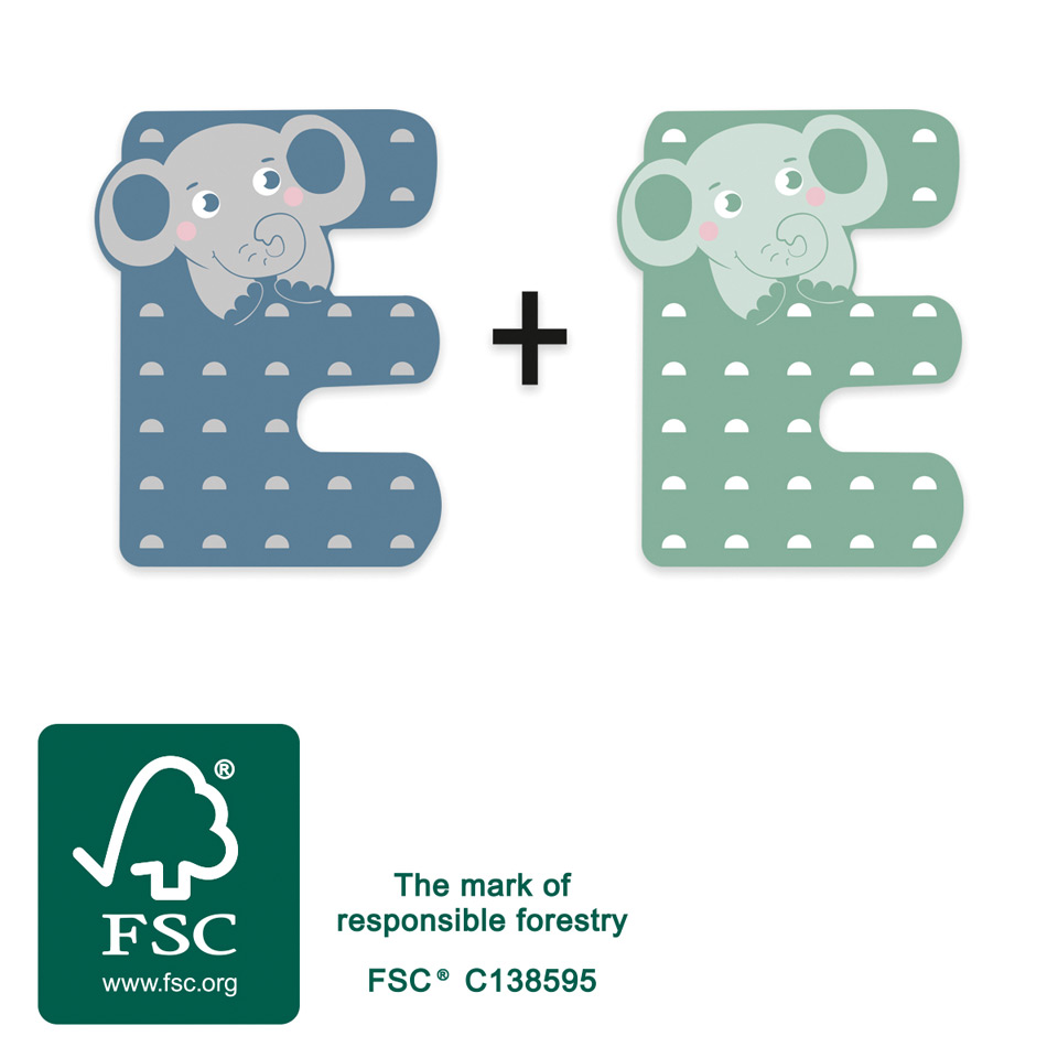 small foot Holzbuchstabe E