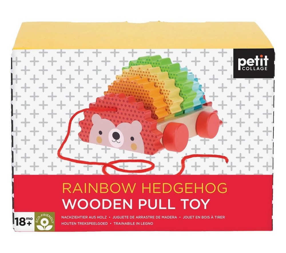 Petit Collage Drewniany jeż do ciągnięcia - obrazek 4