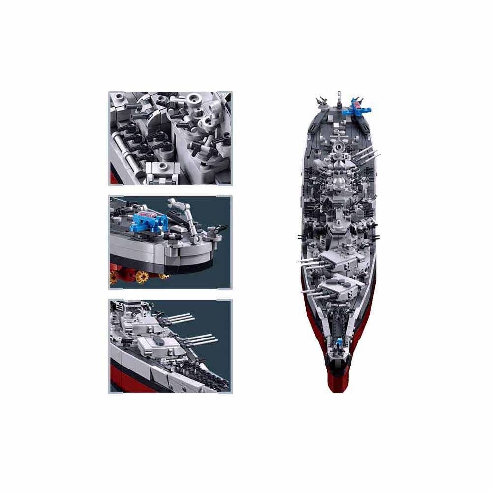 Sluban Model Bricks M38-B1291 Bitevní loď USS Missouri 1:350 (obrázek 4)