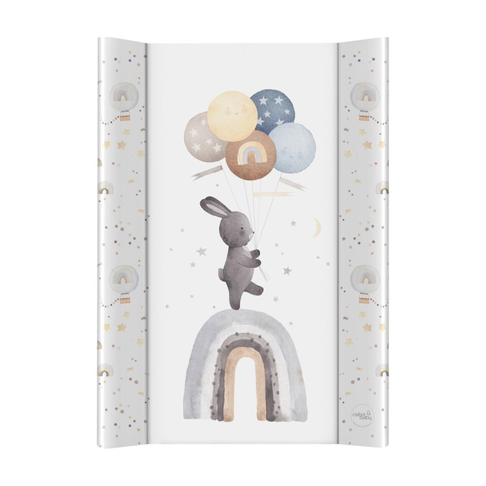 CEBA BABY Cambiador de 2 lados con tablero rígido (50x70) Basic Rainbow Walk