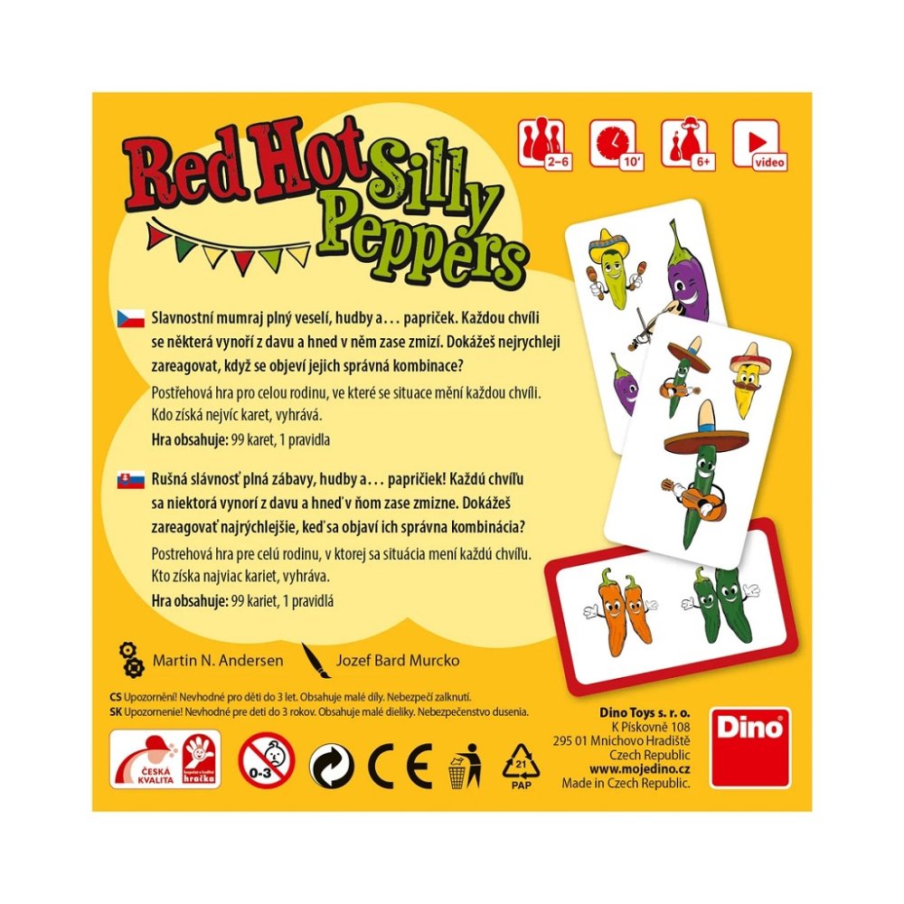 Dino Jeu Red Hot Silly Peppers – Image 3