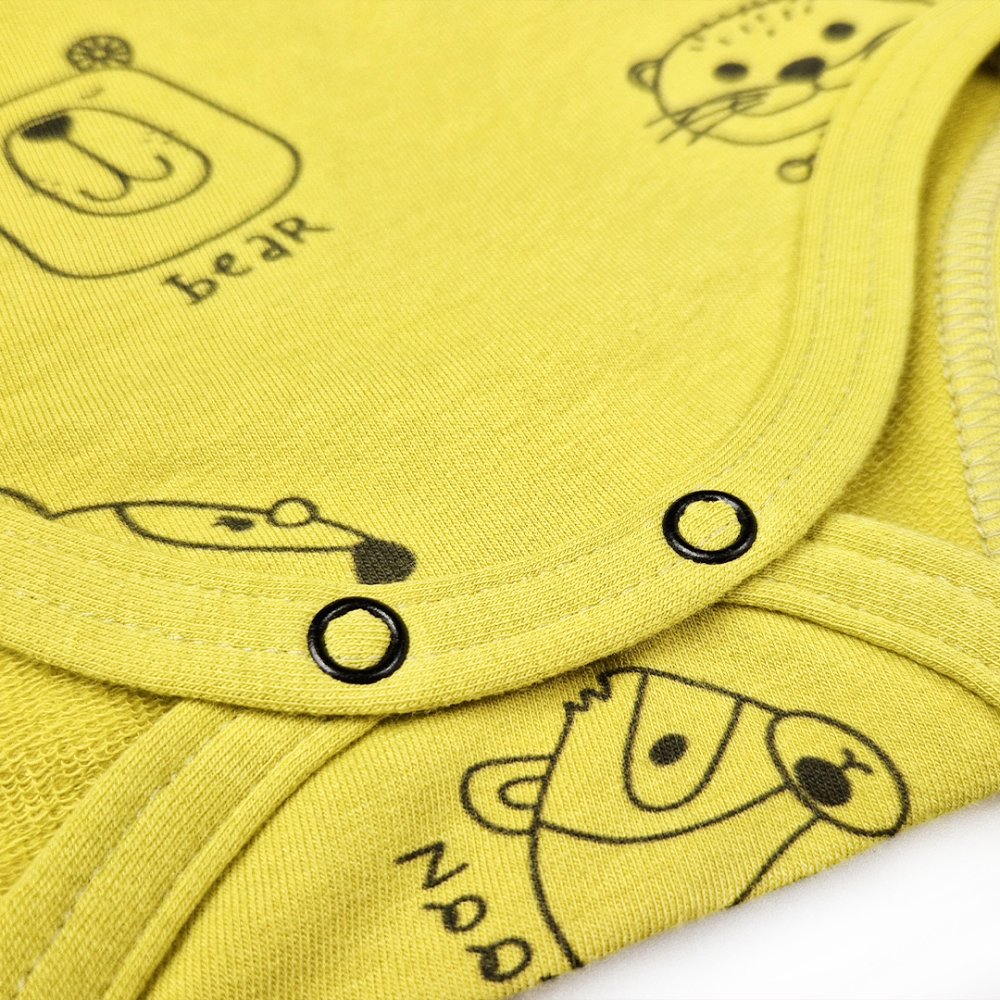 Body col cache-cœur IMPRIMÉ Outlast® - animaux jaune-vert/jaune-vert 86 – Image 4