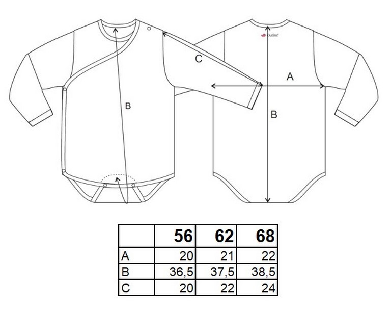 Body cache-cœur DR Outlast® - blanc/rayures noires et blanches 62 – Image 3