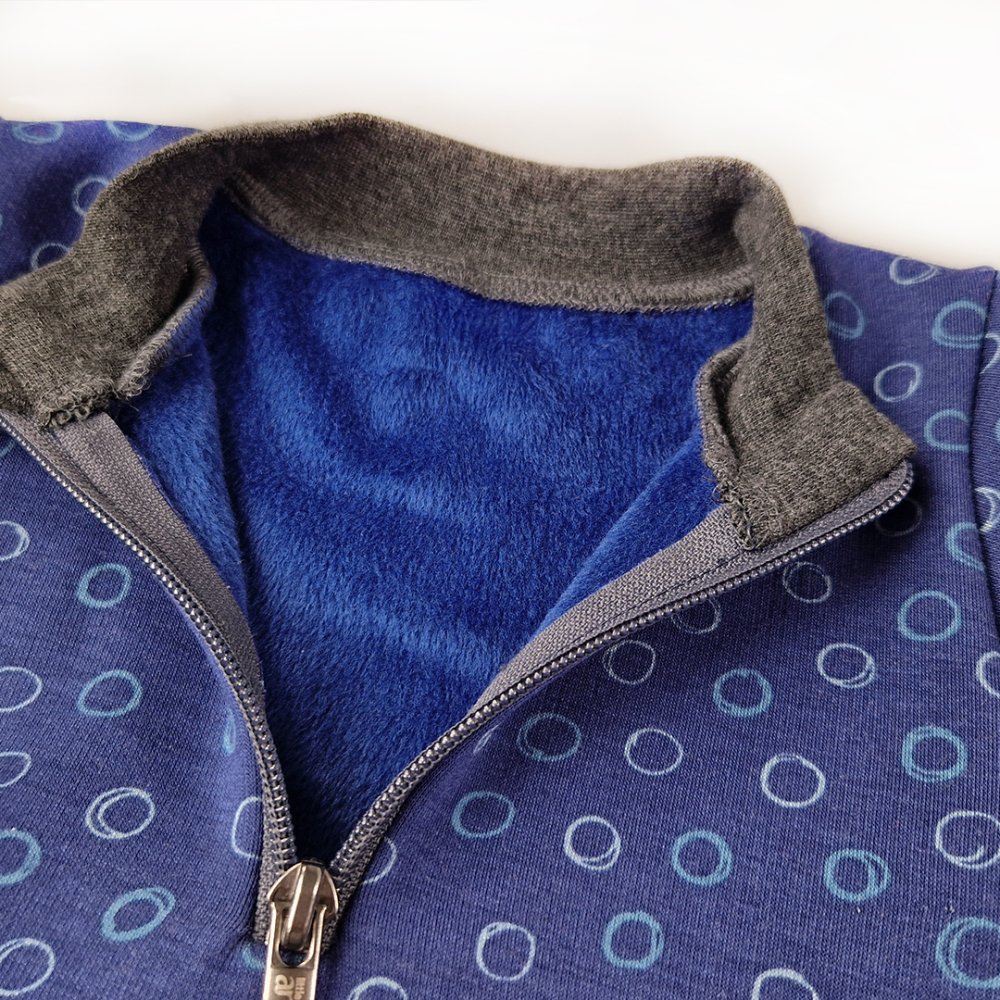 Felpa calda con tasca - blu 122 - immagine 5