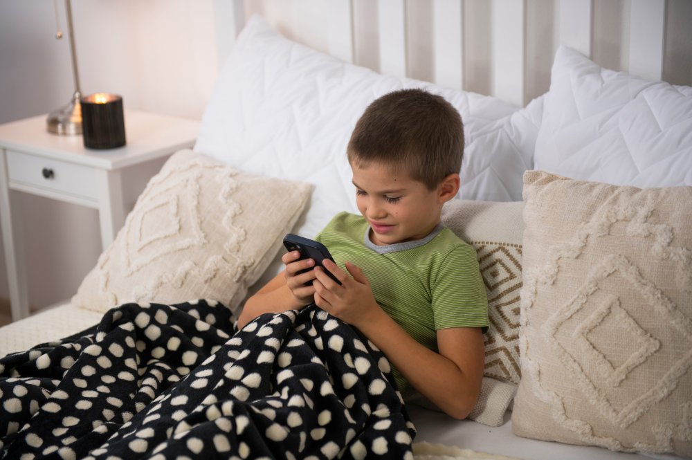 Ensemble garçon fin Outlast® - rayure vert matcha/chiné gris 164 – Image 7