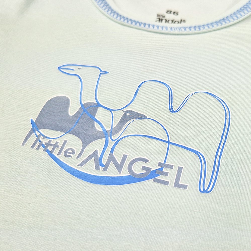 T-shirt fin MC image Outlast® - vert menthe clair-chameau 104 – Image 3