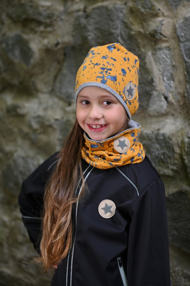 Bonnet doublé Outlast® - Safran chiné/Gris chiné 4 | 45-48 cm – Image 3