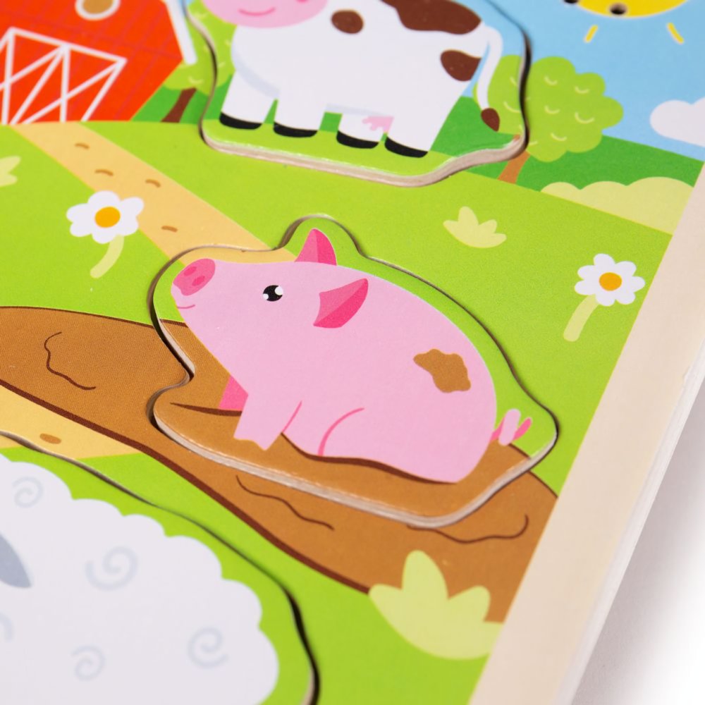 Bigjigs Toys Vkládačka se zvukem Farma (obrázek 2)